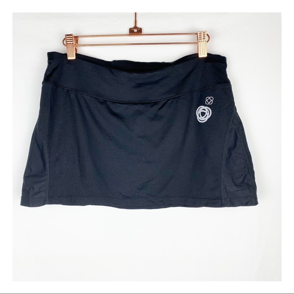 Lucy Tech Running Skort Black Zip Pocket size S